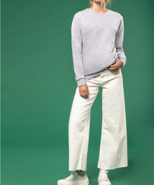 K474 - Sweat-shirt col rond femme